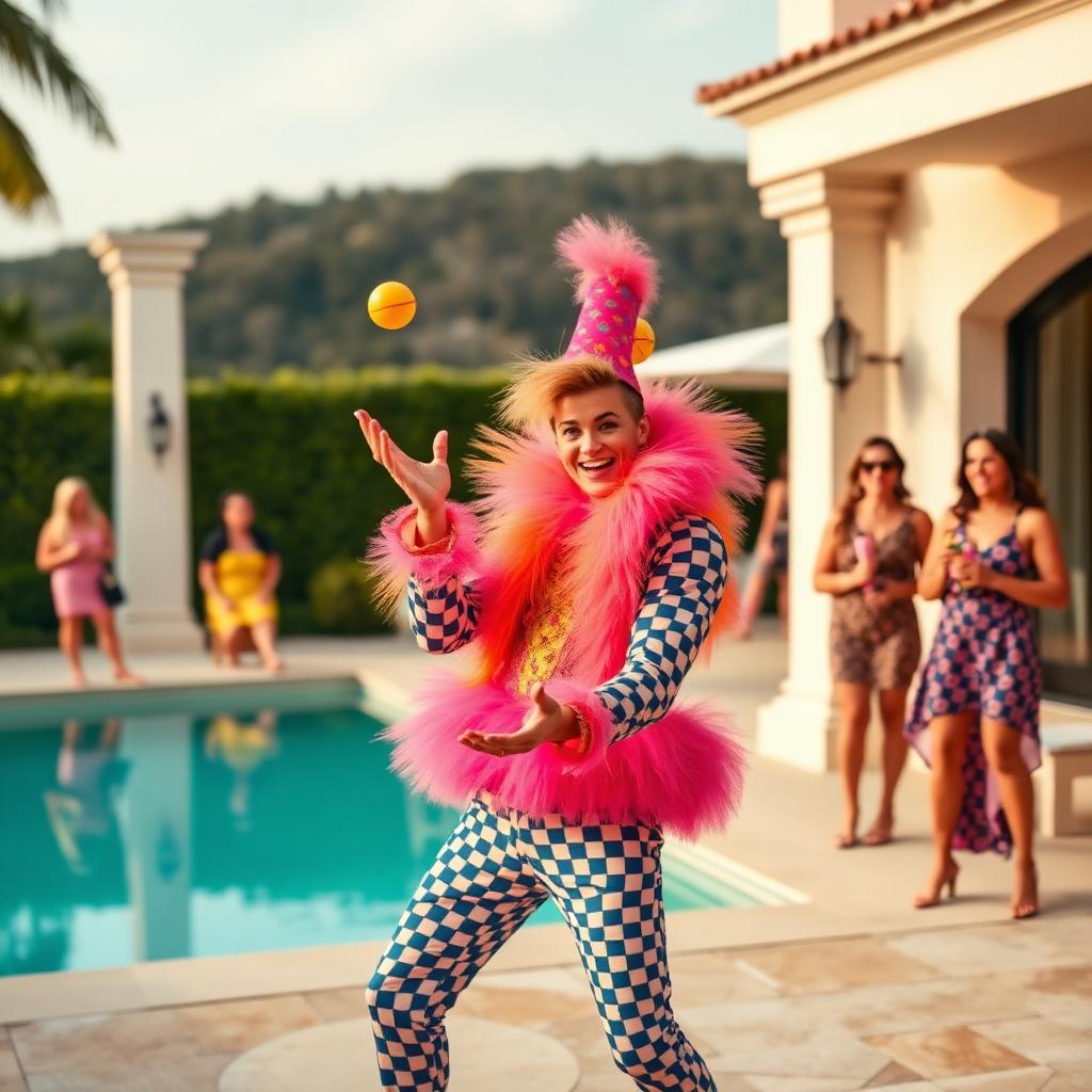Animateur comique surprise dans une villa d'EVJF à Marbella